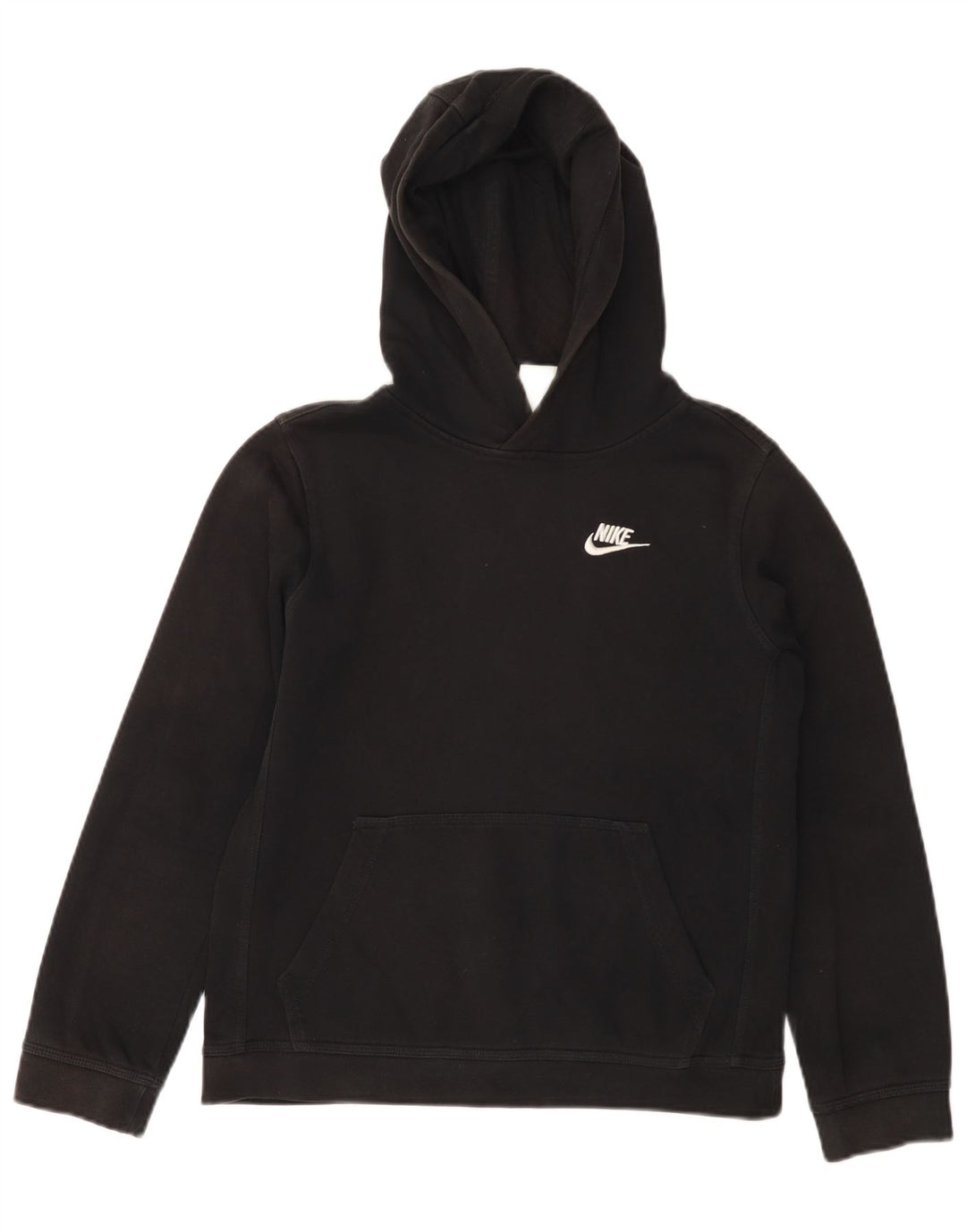 NIKE Kapuzenpullover für Jungen, 12–13 Jahre, Größe L, Schwarz, Baumwolle