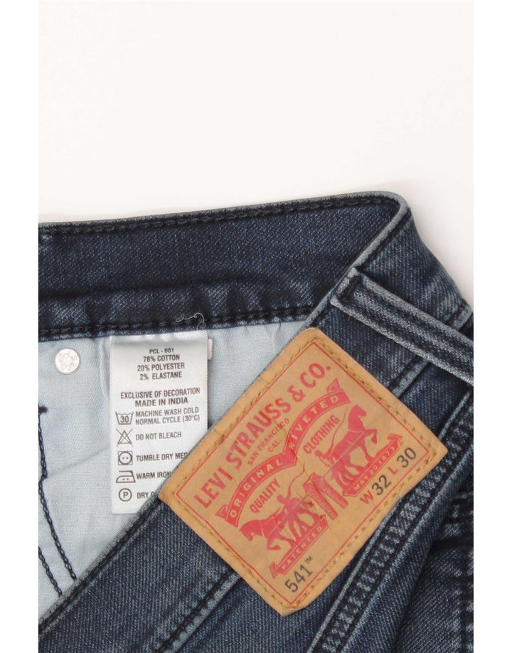Levi's Herren 541 Straight Jeans W32 L30 Blaue Baumwolle