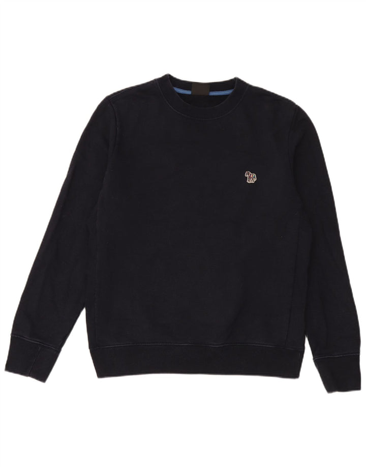 Paul Smith Herren-Sweatshirt-Pullover, mittelmarineblaue Baumwolle
