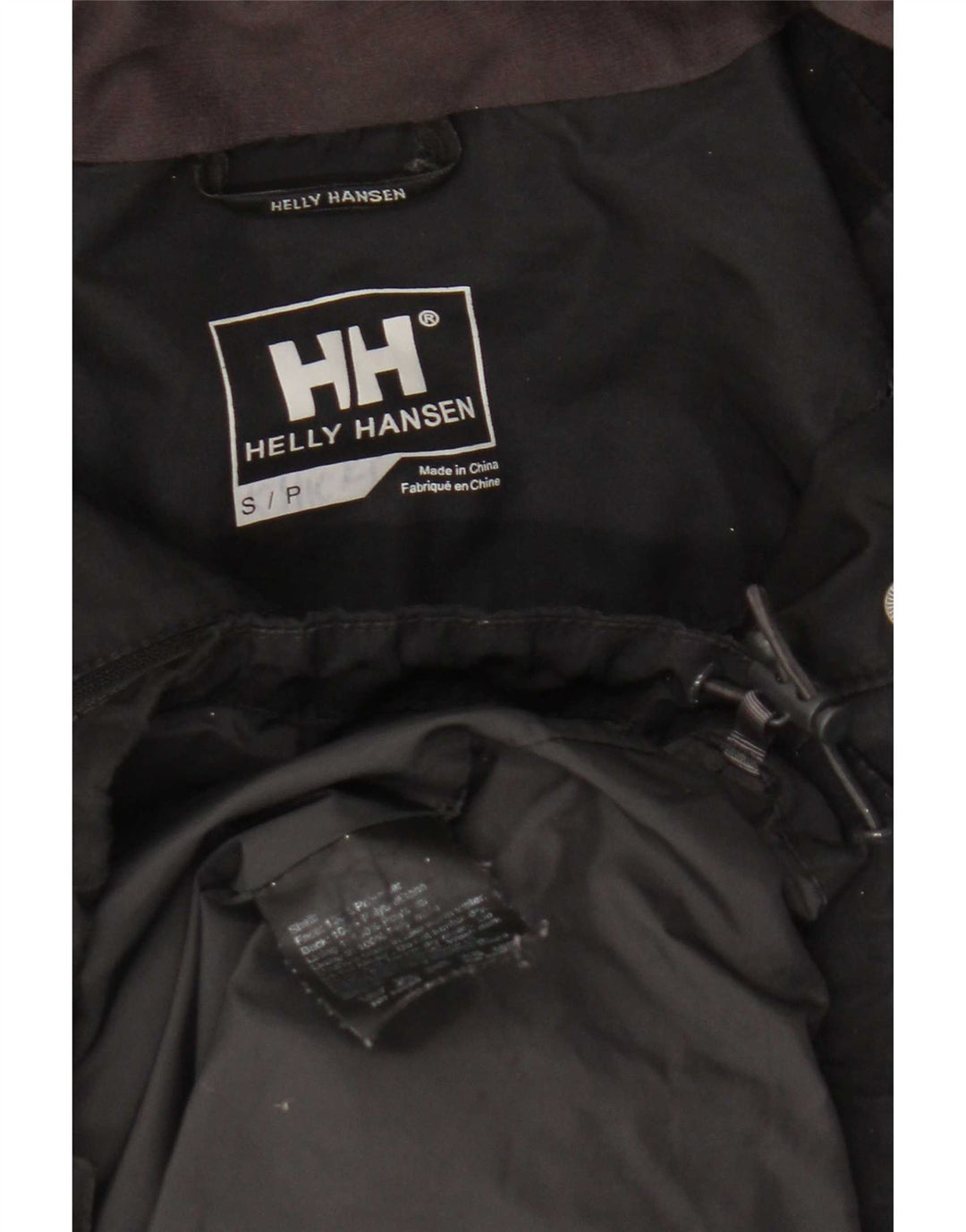 Helly Hansen Damen-Windbreakerjacke mit Kapuze, UK 10, Größe S, Schwarz, Polyester