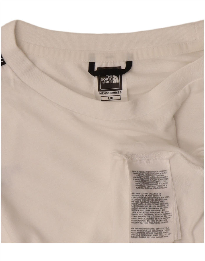 The North Face Herren T-Shirt Top Large Weiß Baumwolle