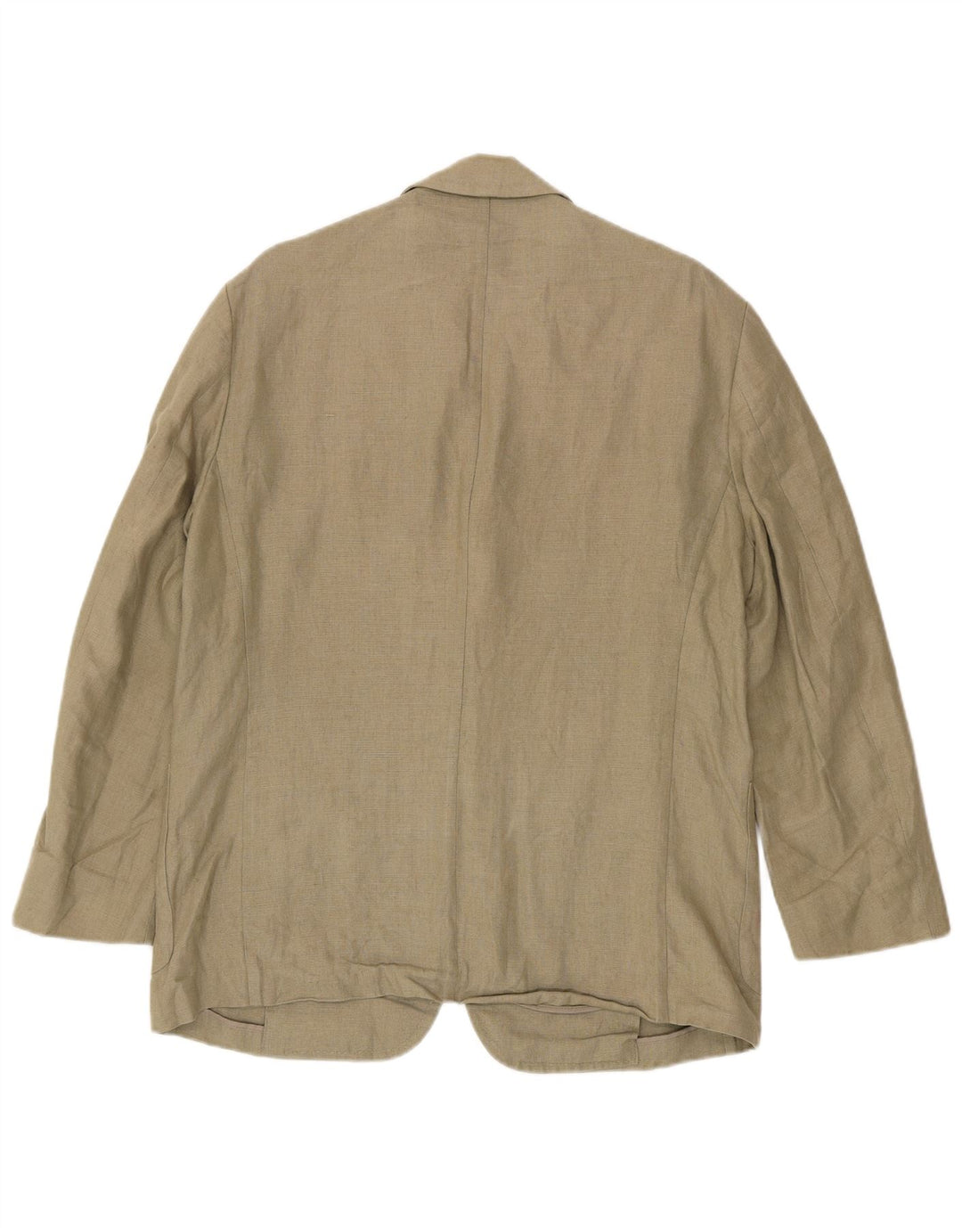 Marks & Spencer Herren-Blazer mit 3 Knöpfen, UK 40, Mittelkhaki, Leinen