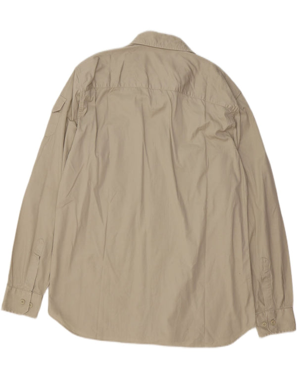 GAS Herren Militärhemd XL Beige Baumwolle
