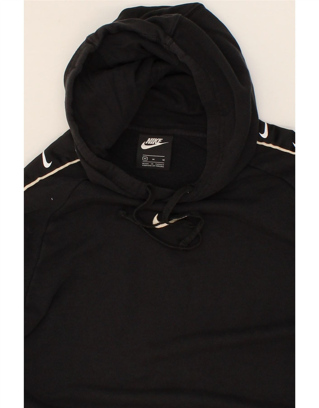 NIKE Herren-Kapuzenpullover mit Grafik, mittelschwarz, Baumwolle