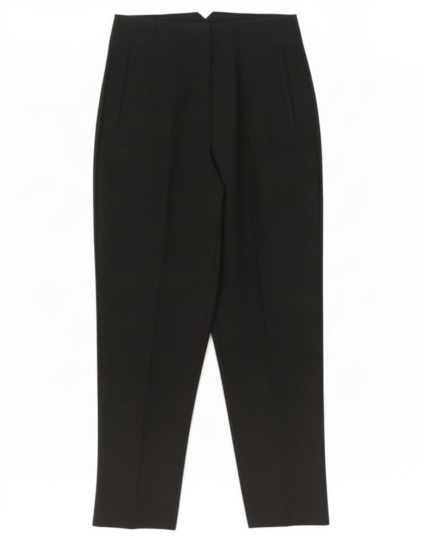 Zara Damen Tapered Casual Hose Medium W28 L26 Schwarz Polyester
