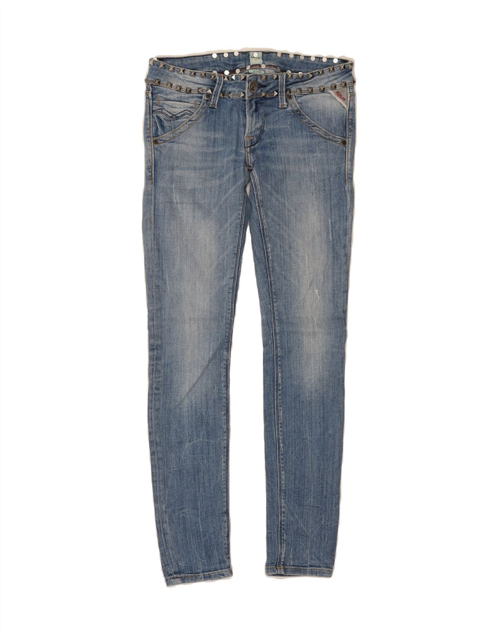 REPLAY Womens Skinny Jeans W25 L30 Blue Vintage Replay and Second-Hand Replay from Messina Hembry 