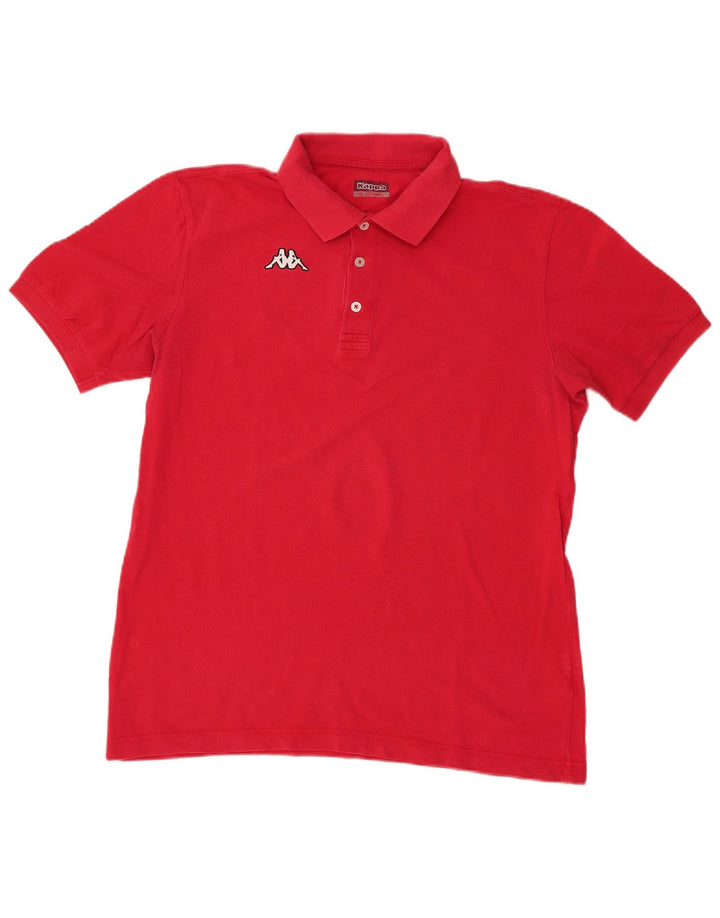 KAPPA Herren Poloshirt XL Rot Baumwolle