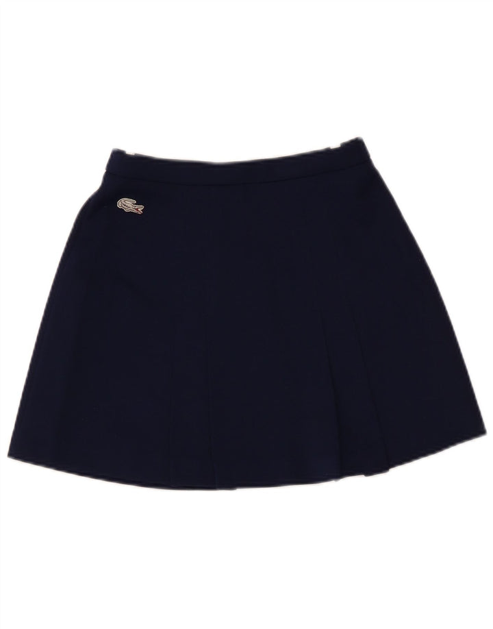 Lacoste Damen Minirock EU 38 Medium W24 Marineblaues Polyester