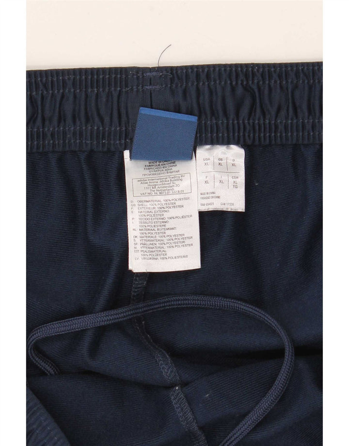 Reebok Herren-Trainingshose mit Grafik, XL, Marineblau, Farbblock-Polyester