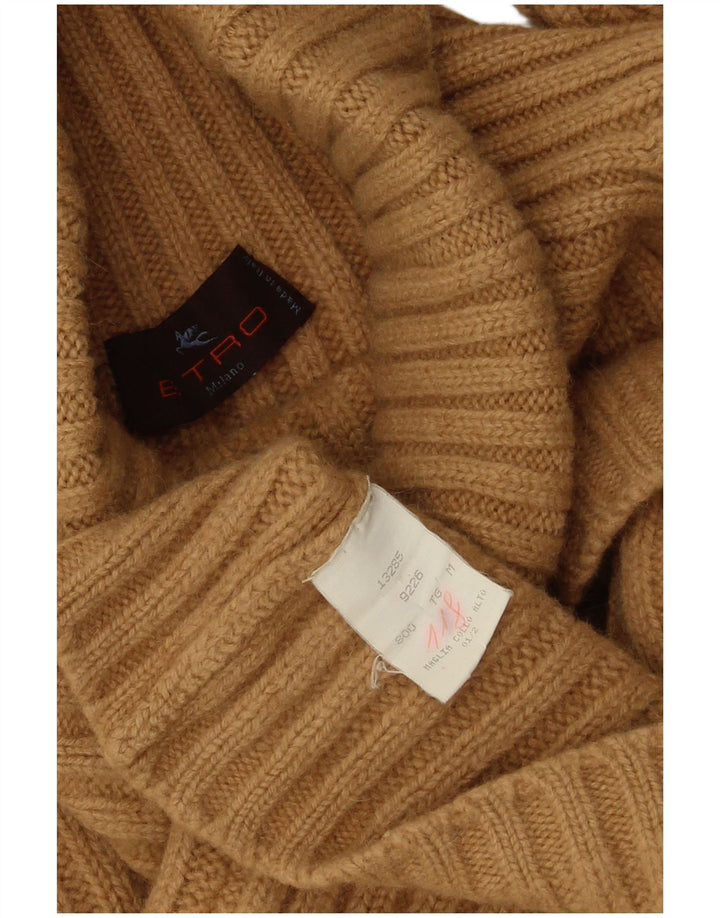 Etro Rollkragenpullover für Damen, UK 14, Mittelbeige