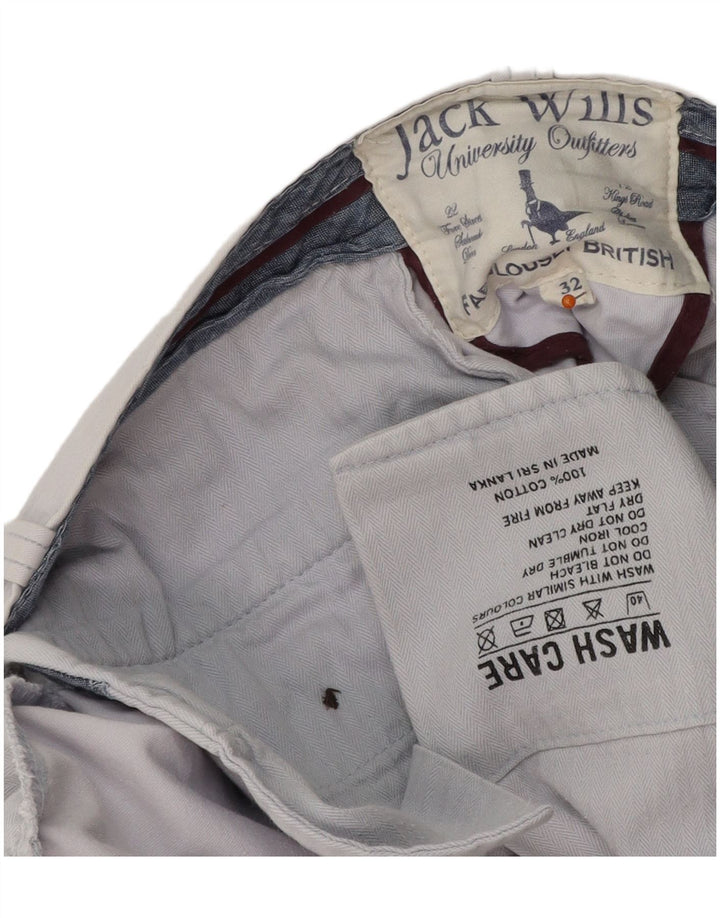 JACK WILLS Herren Chinoshorts W32 mittelblaue Baumwolle