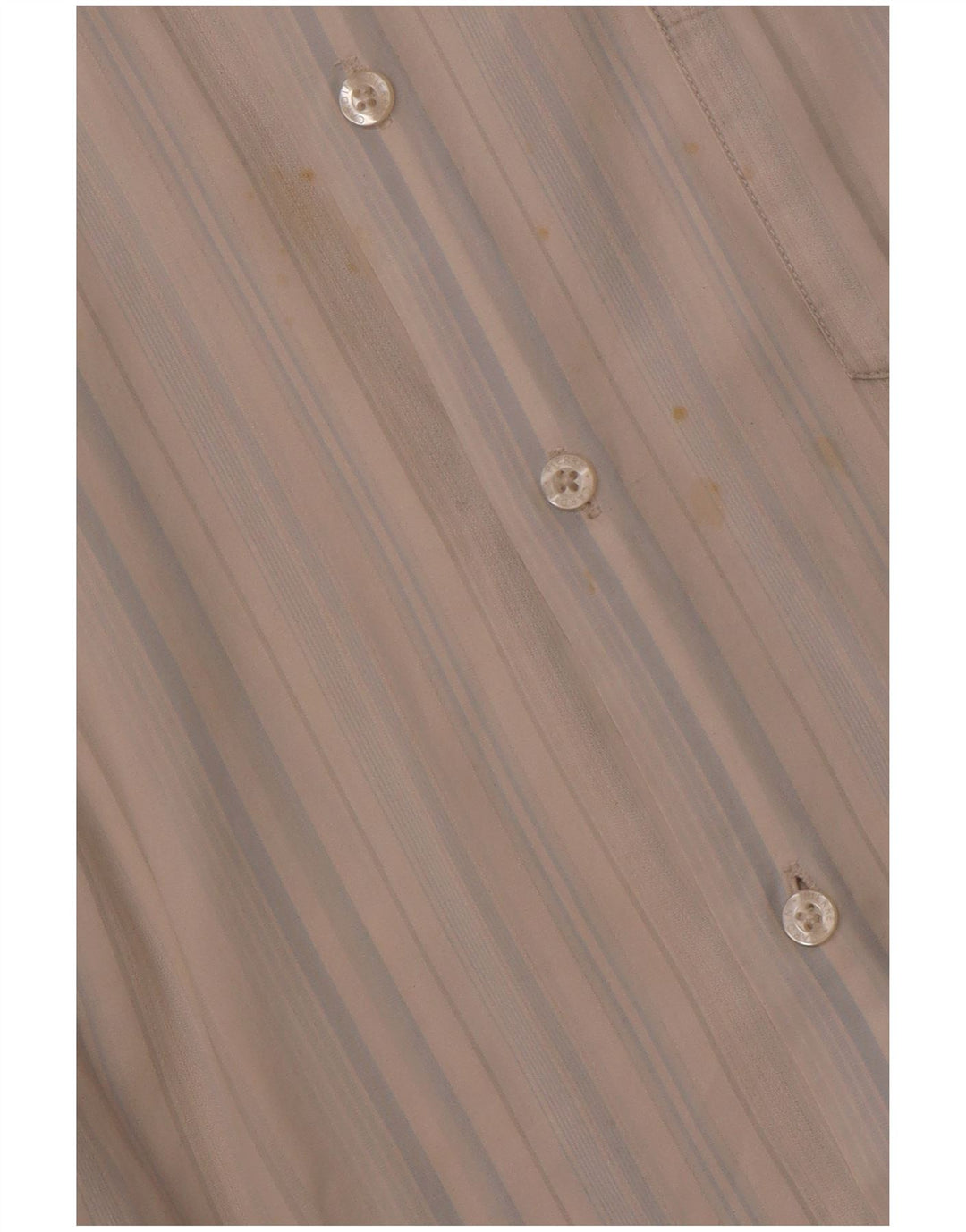 PIERRE CARDIN Herren Kurzarmhemd 2XL blau gestreift aus Baumwolle