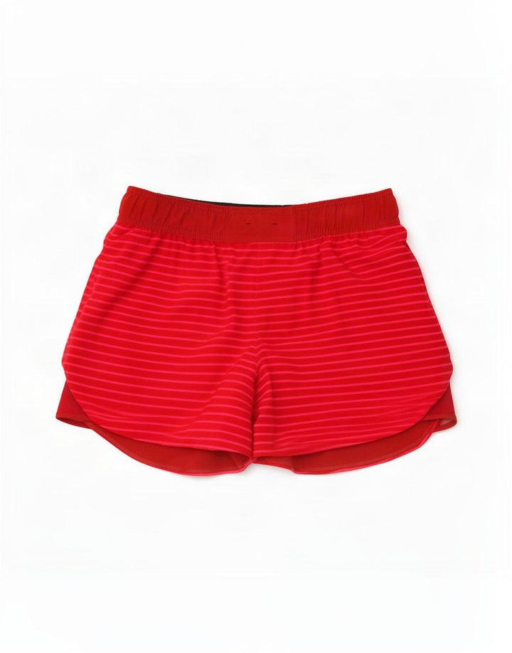 Lululemon Damen Sportshorts US 6 Mittelrosa gestreift