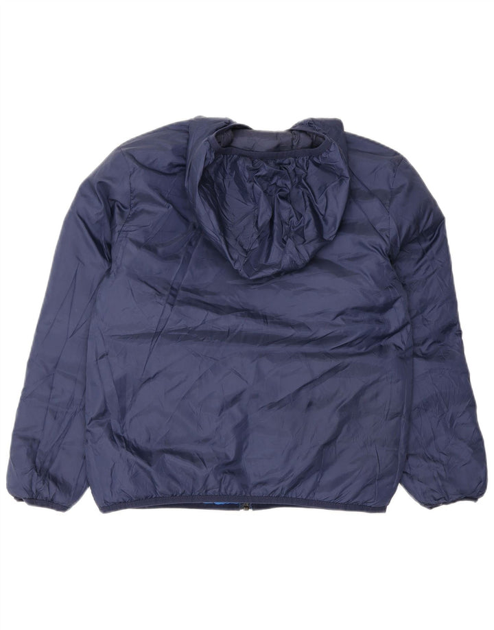 Eddie Bauer Wattierte Jacke mit Kapuze für Jungen, 10–11 Jahre, mittelgroß, Marineblau