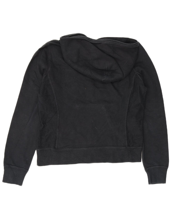 Champion Womens Graphic Hoodie Pullover UK 10 Small Marineblau Baumwolle