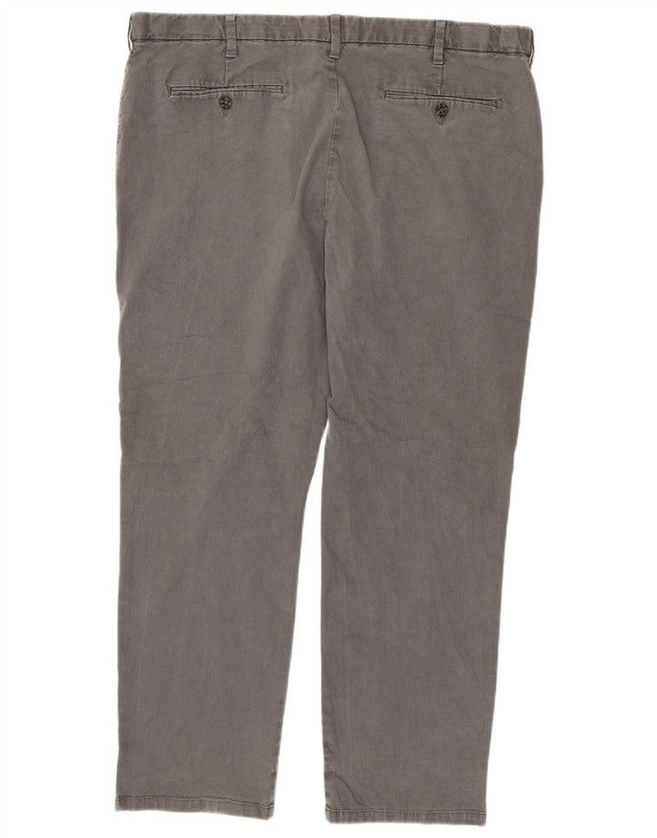 Marks & Spencer Herren-Chinohose mit normaler Passform, W42 L31, graue Baumwolle