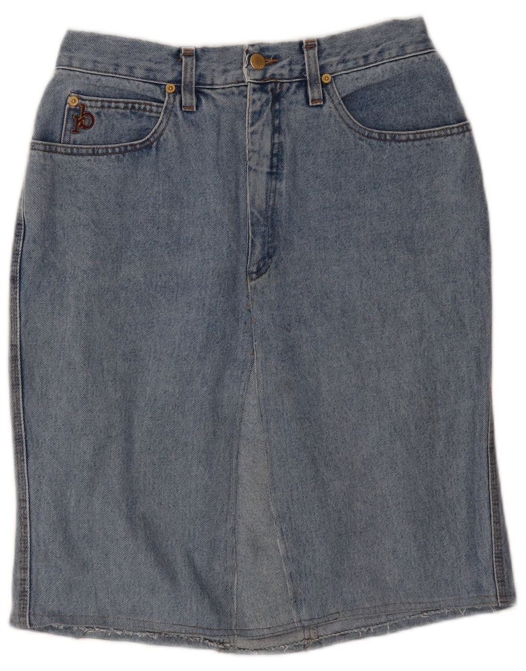 Roccobarocco Damen Jeansrock W33 Große blaue Baumwolle