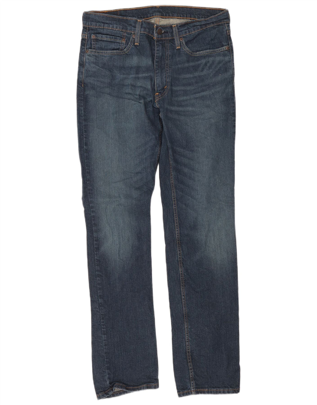 Levi's Herren 514 Straight Jeans W34 L34 Marineblaue Baumwolle