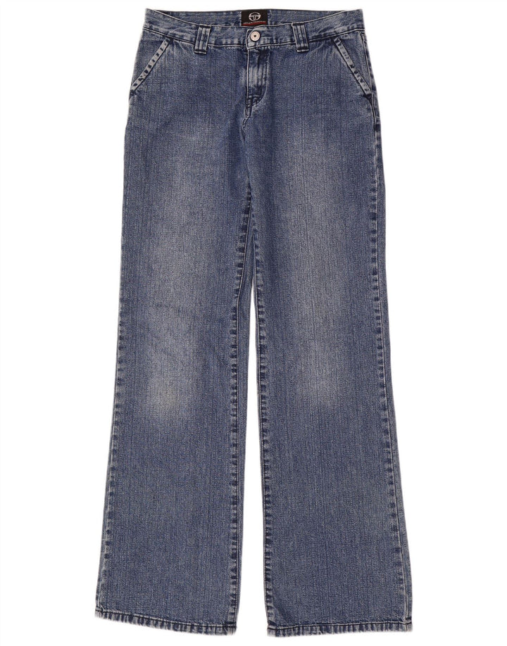 Sergio Tacchini Damen Bootcut Jeans W29 L35 Blaue Baumwolle