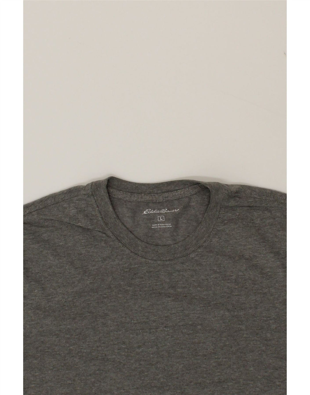 EDDIE BAUER Mens T-Shirt Top Large Grey Cotton Vintage Eddie Bauer and Second-Hand Eddie Bauer from Messina Hembry 