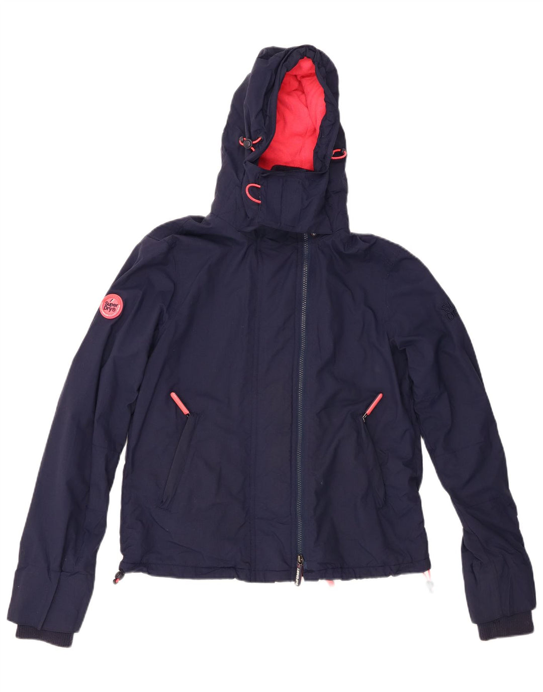 SUPERDRY Grafische Windjacke für Damen, UK 14, Mittelmarineblau