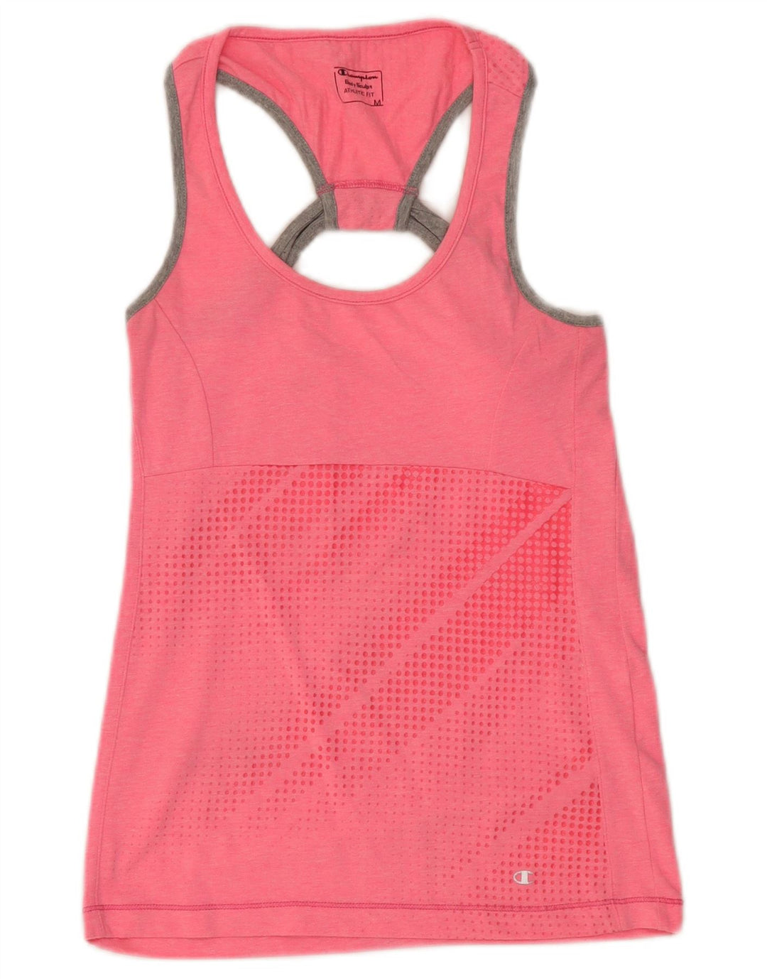 Champion Damen Crop Vest Top UK 12 Mittelrosa gepunktet