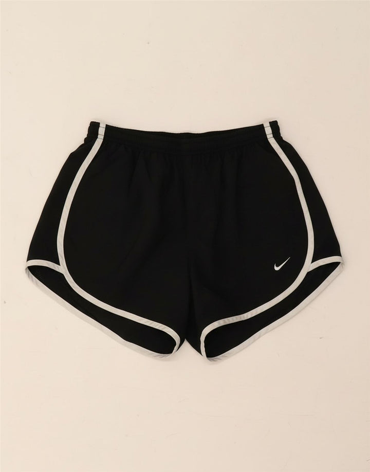 Nike Damen Dri Fit Sport Shorts UK 8 Small Schwarz Polyester