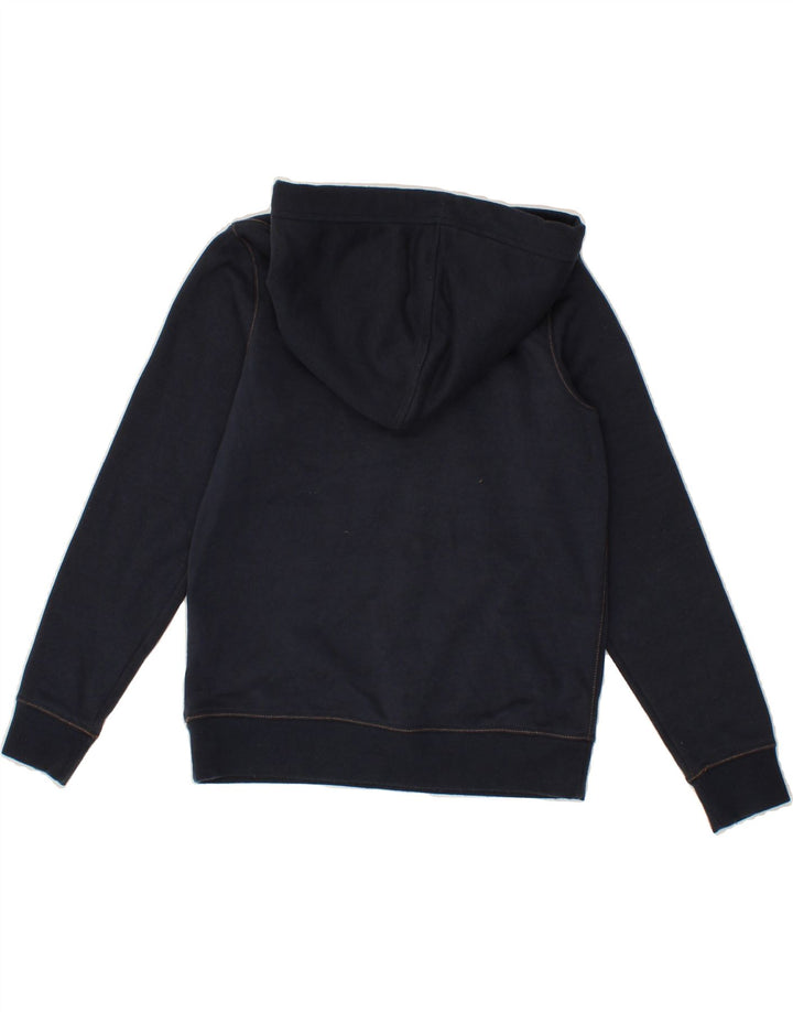 JACK & JONES Boys Graphic Hoodie Jumper 11-12 Years Navy Blue Polyester Vintage Jack & Jones and Second-Hand Jack & Jones from Messina Hembry 