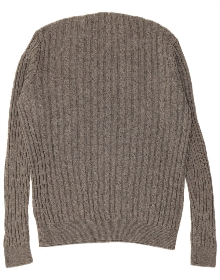 JACK WILLS Herren The Marlow Pullover mit Rundhalsausschnitt Mittelgrau