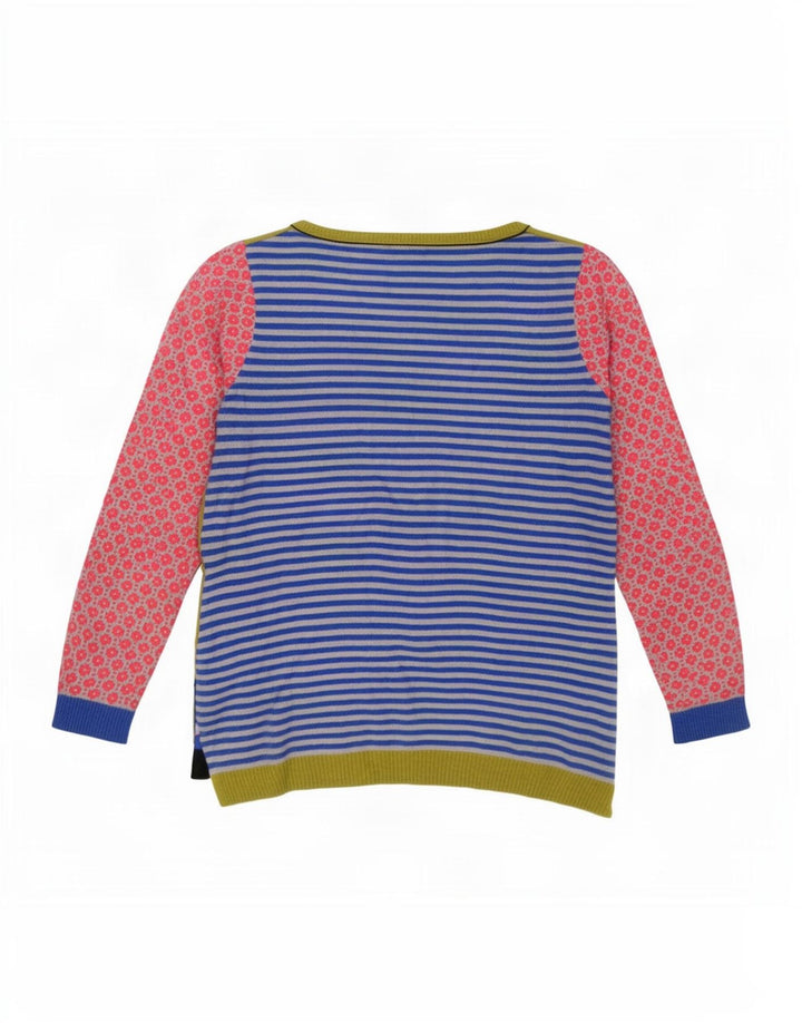 White Stuff Damen-Pullover mit grafischem U-Boot-Ausschnitt, Gr. 10, Größe S, mehrfarbig