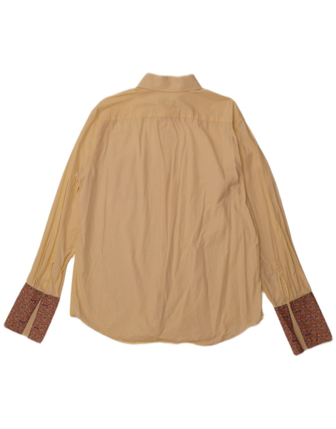 PAUL SMITH Herrenhemd Größe 17 1/2 44 XL Gelbe Baumwolle