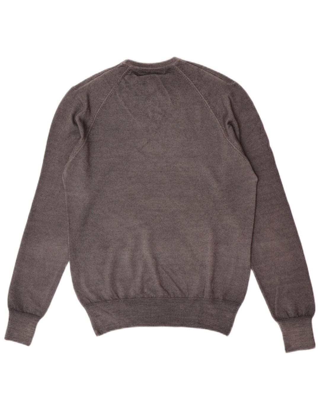 Ungaro Herren-Pullover mit Rundhalsausschnitt, IT 48, kleine graue Wolle