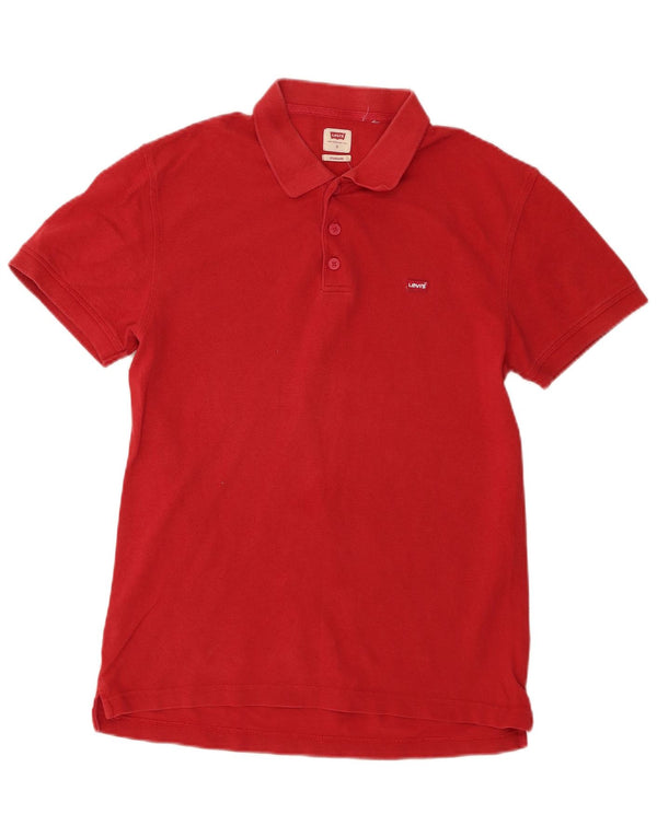 Levi's Mens Standard Polo Shirt Small Red