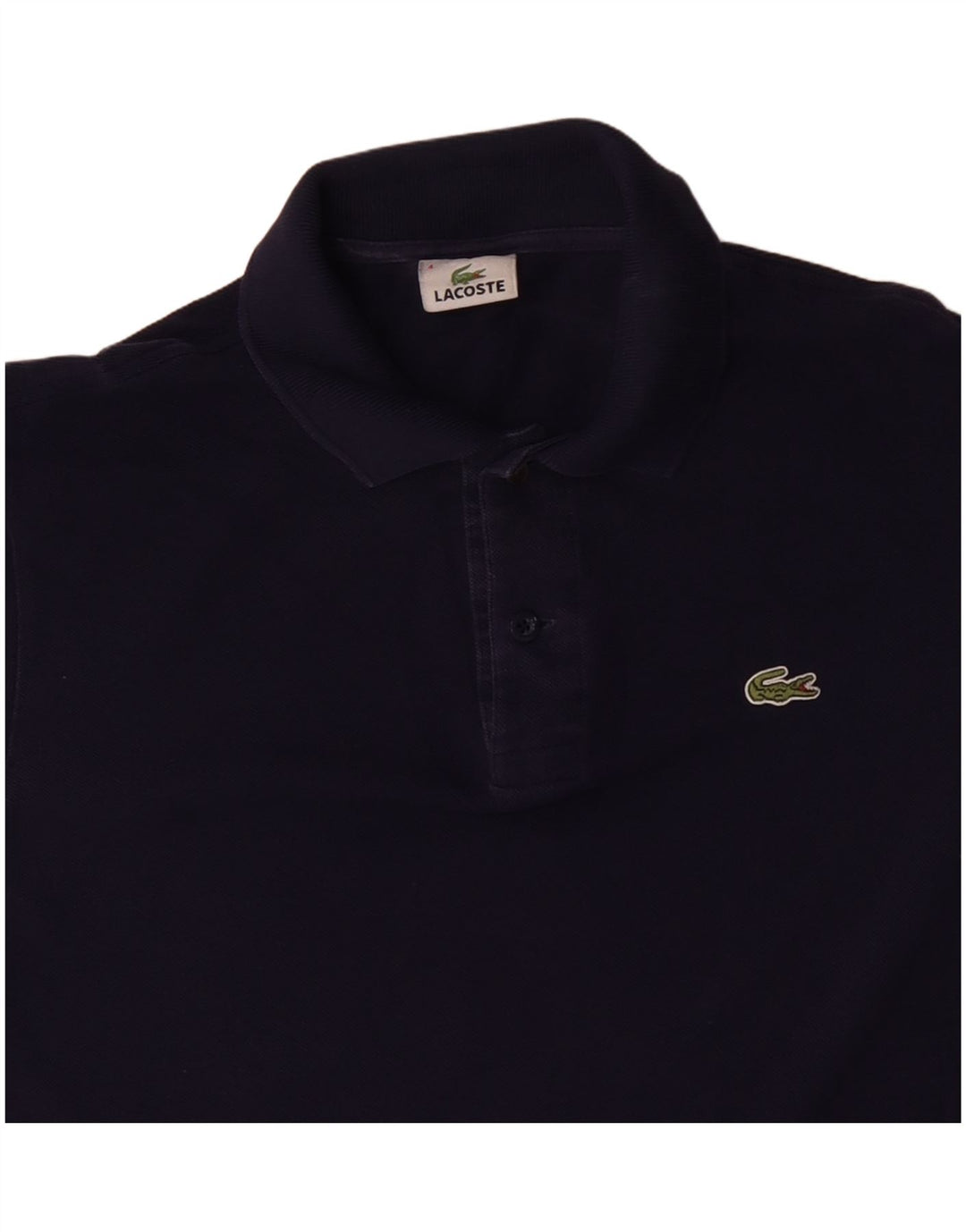 LACOSTE Herren-Poloshirt, Größe 4, mittelgroß, marineblau, Baumwolle