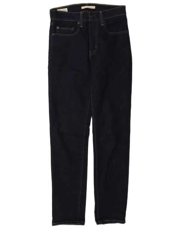 Levi's Damen 724 High Rise Straight Jeans W27 L30 Marineblaue Baumwolle