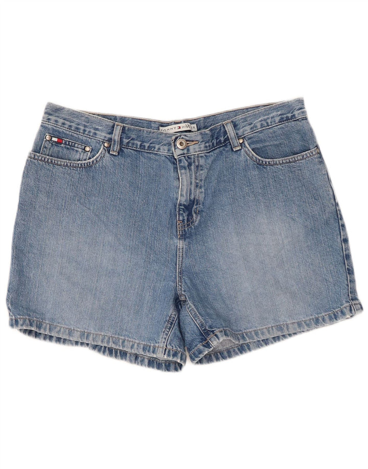 TOMMY HILFIGER Damen Jeansshorts US 10 Large W34 Blaue Baumwolle