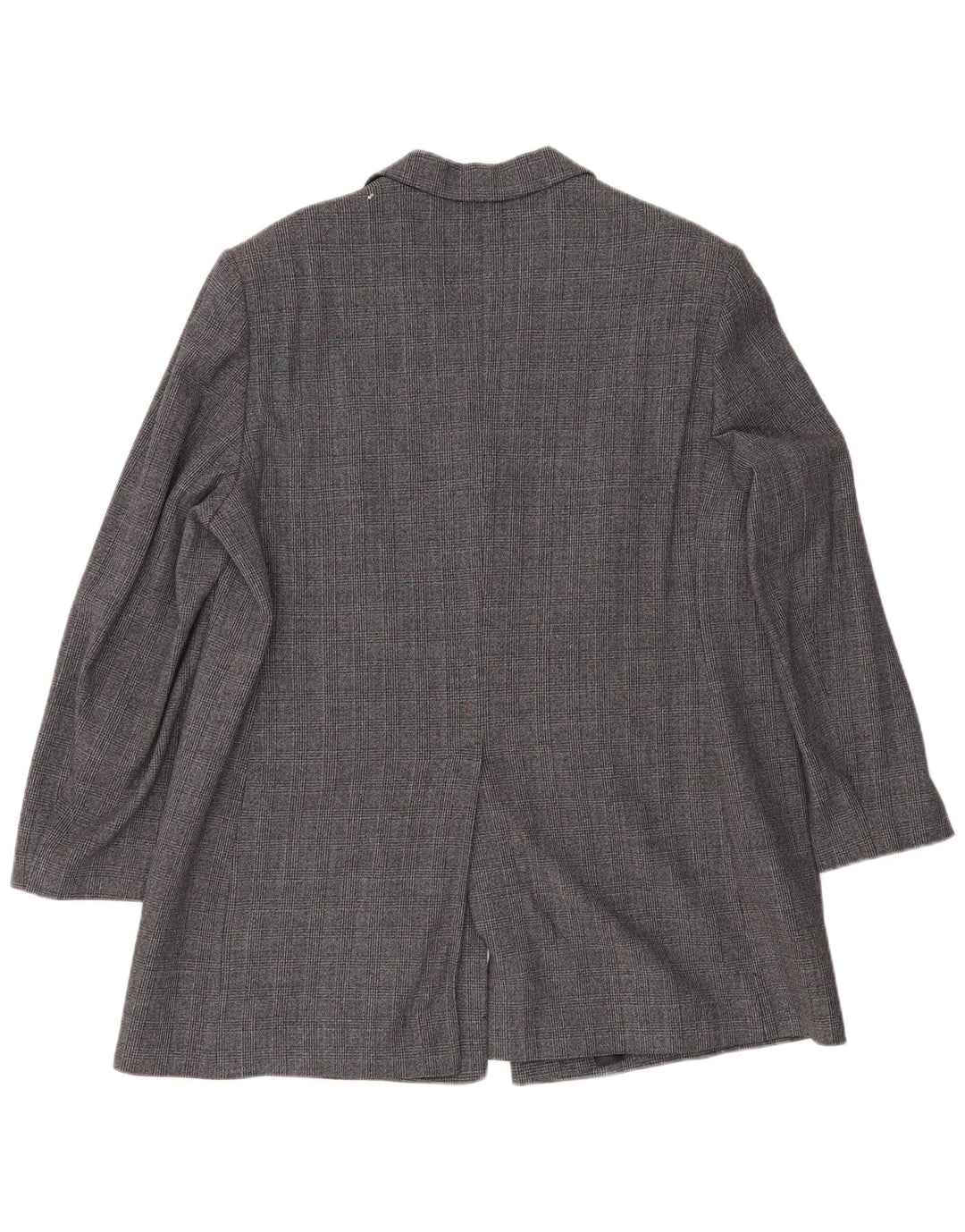 ELENA MIRO Damen 3-Knopf-Blazerjacke UK 22 2XL Marineblauer Hahnentritt