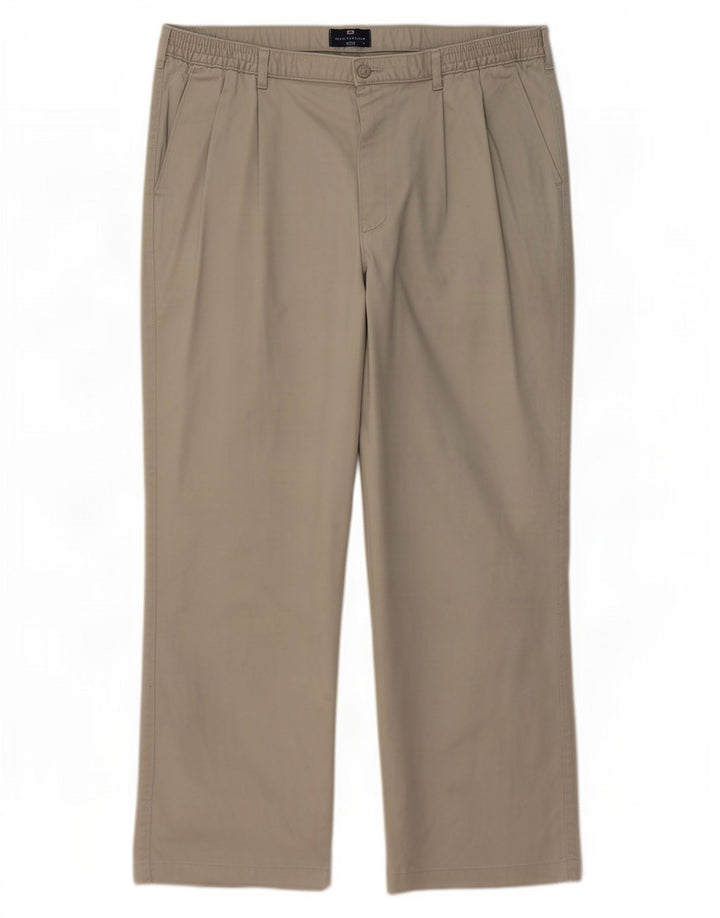 Marks & Spencer Herren-Chinohose Harbor Pegged, Blau, W44, L31, Khaki