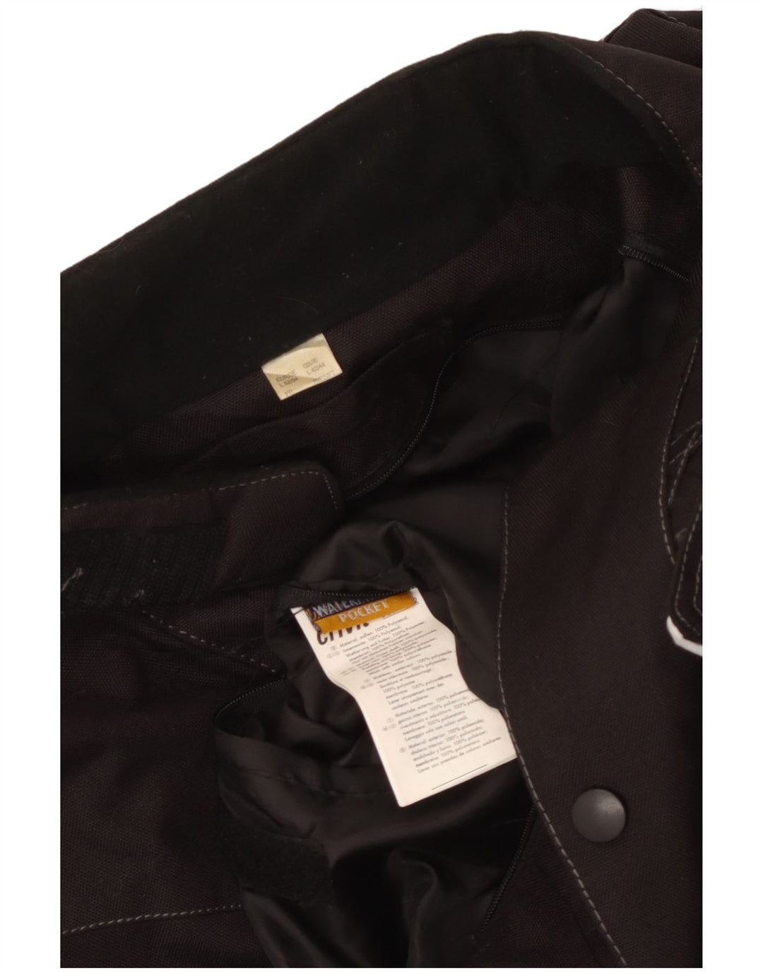 Crivit Herren Racer Jacke UK 40 Large Schwarz Polyamid