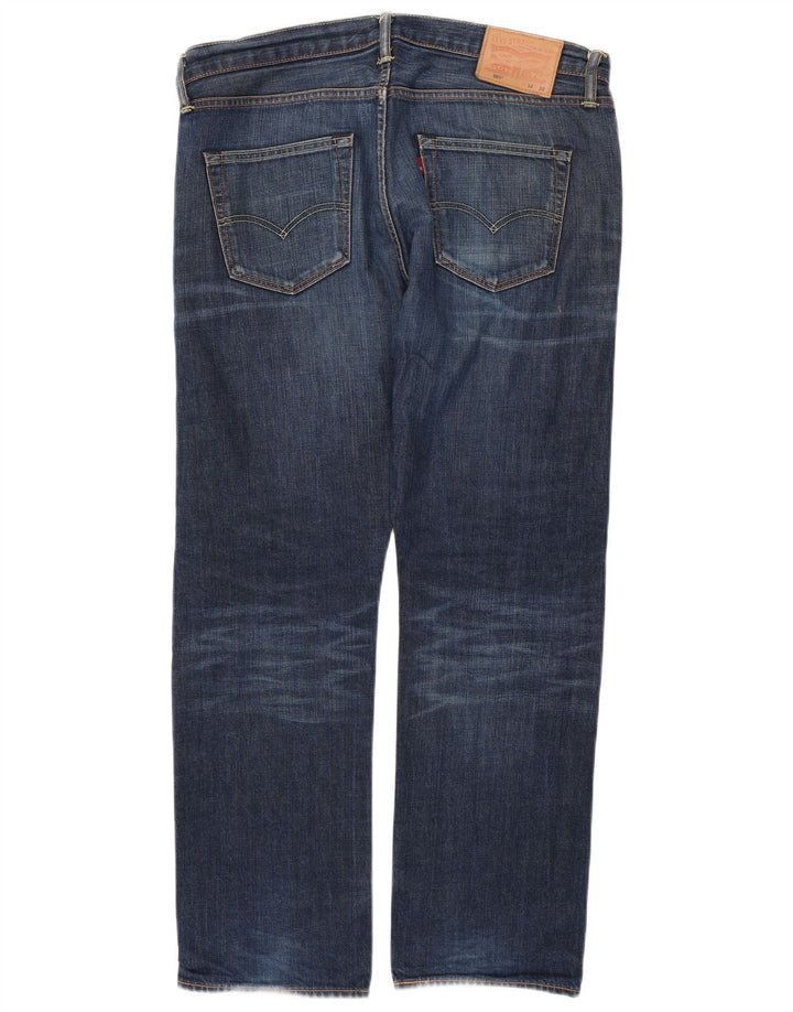 LEVI'S Herren 501 Straight Jeans W34 L30 Blaue Baumwolle