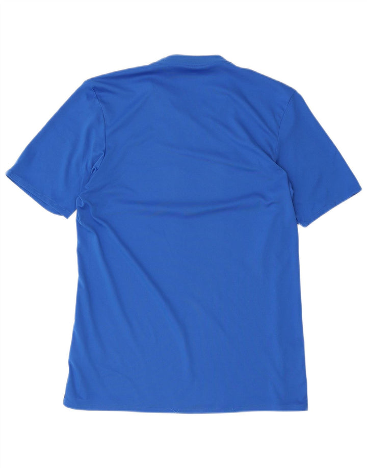 Adidas Herren Climalite Graphic T-Shirt Top Small Blau Geometrisch Polyester