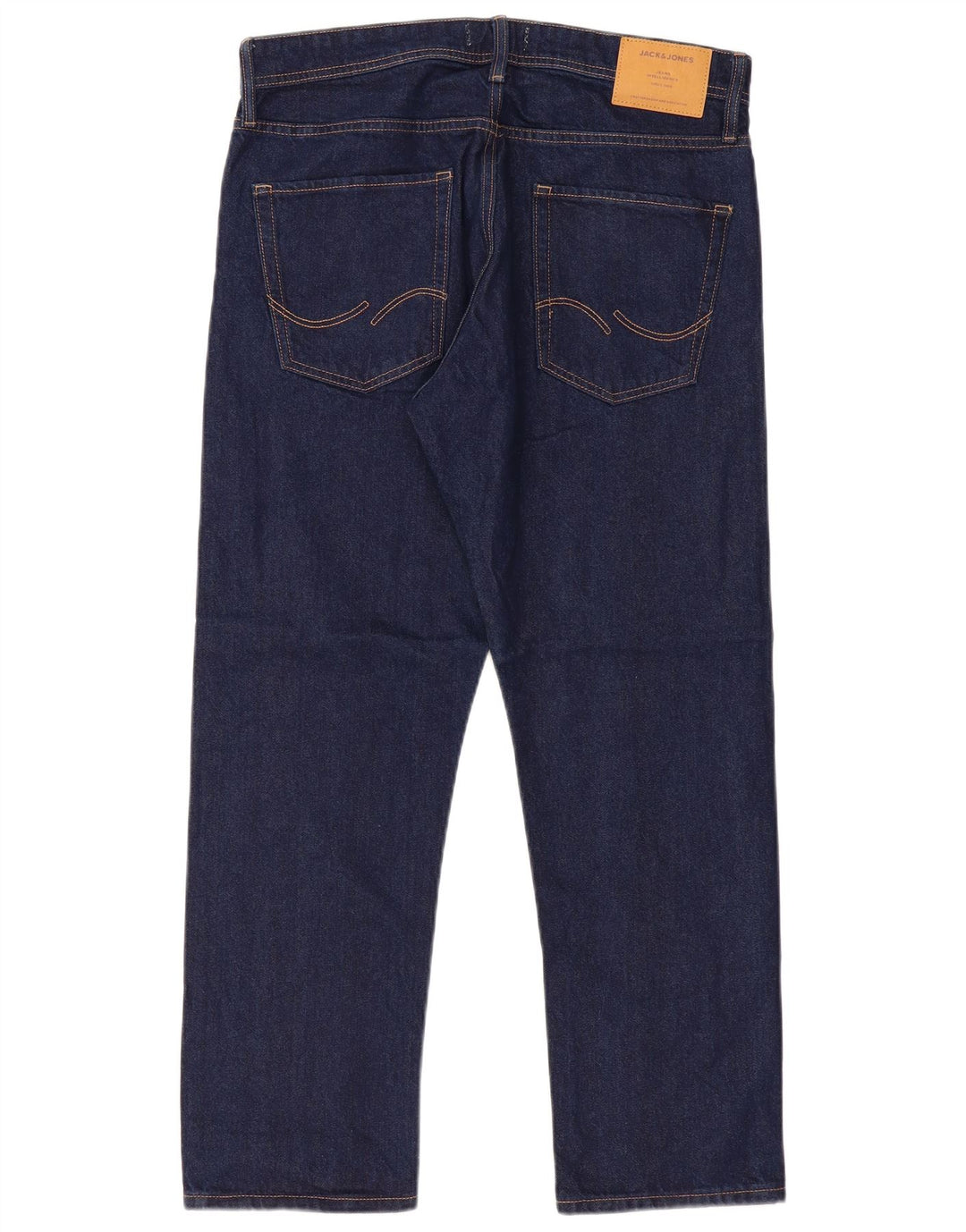 Jack & Jones Herren Straight Jeans W34 L30 Marineblaue Baumwolle