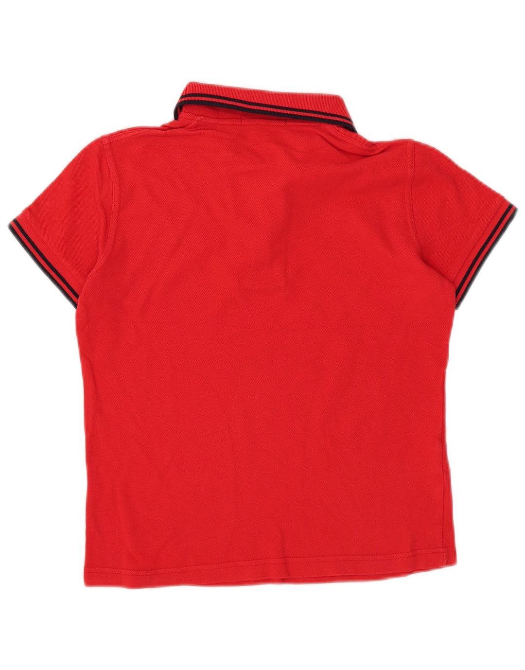 Fred Perry Damen Crop Poloshirt UK 8 Small Rote Baumwolle