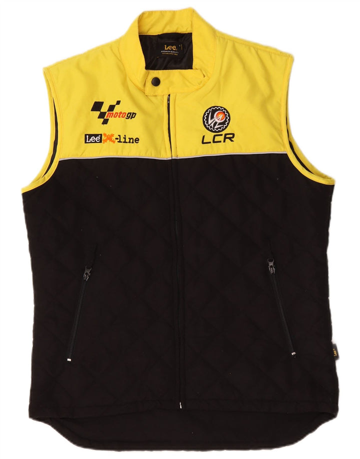 Lee Grafische Steppweste für Herren, UK 36, Größe S, Schwarz, Colourblock-Polyester