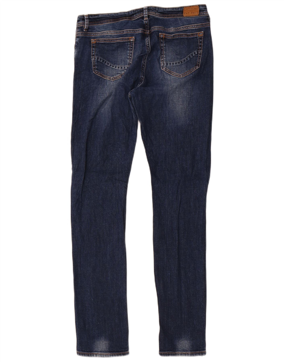 Fat Face Damen Slim Jeans UK 12 Medium W30 L30 Blau