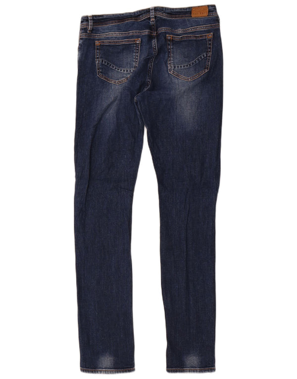 Fat Face Damen Slim Jeans UK 12 Medium W30 L30 Blau