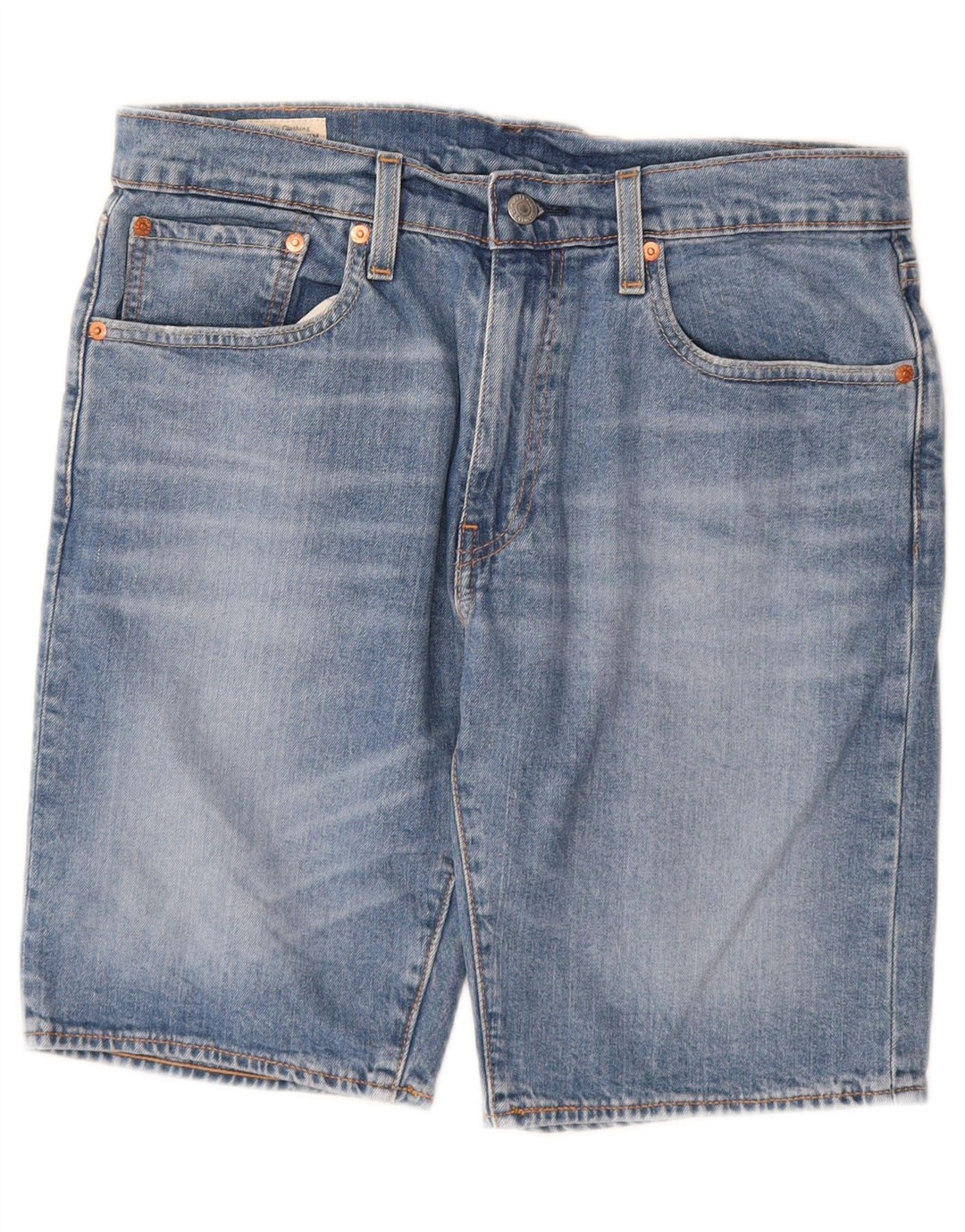 LEVI'S Herren 502 Denim Shorts W32 Mittelblaue Baumwolle