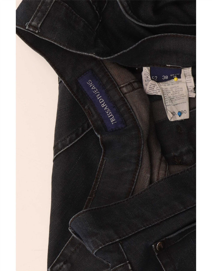 Trussardi Herren Straight Jeans W38 L29 Marineblaue Baumwolle