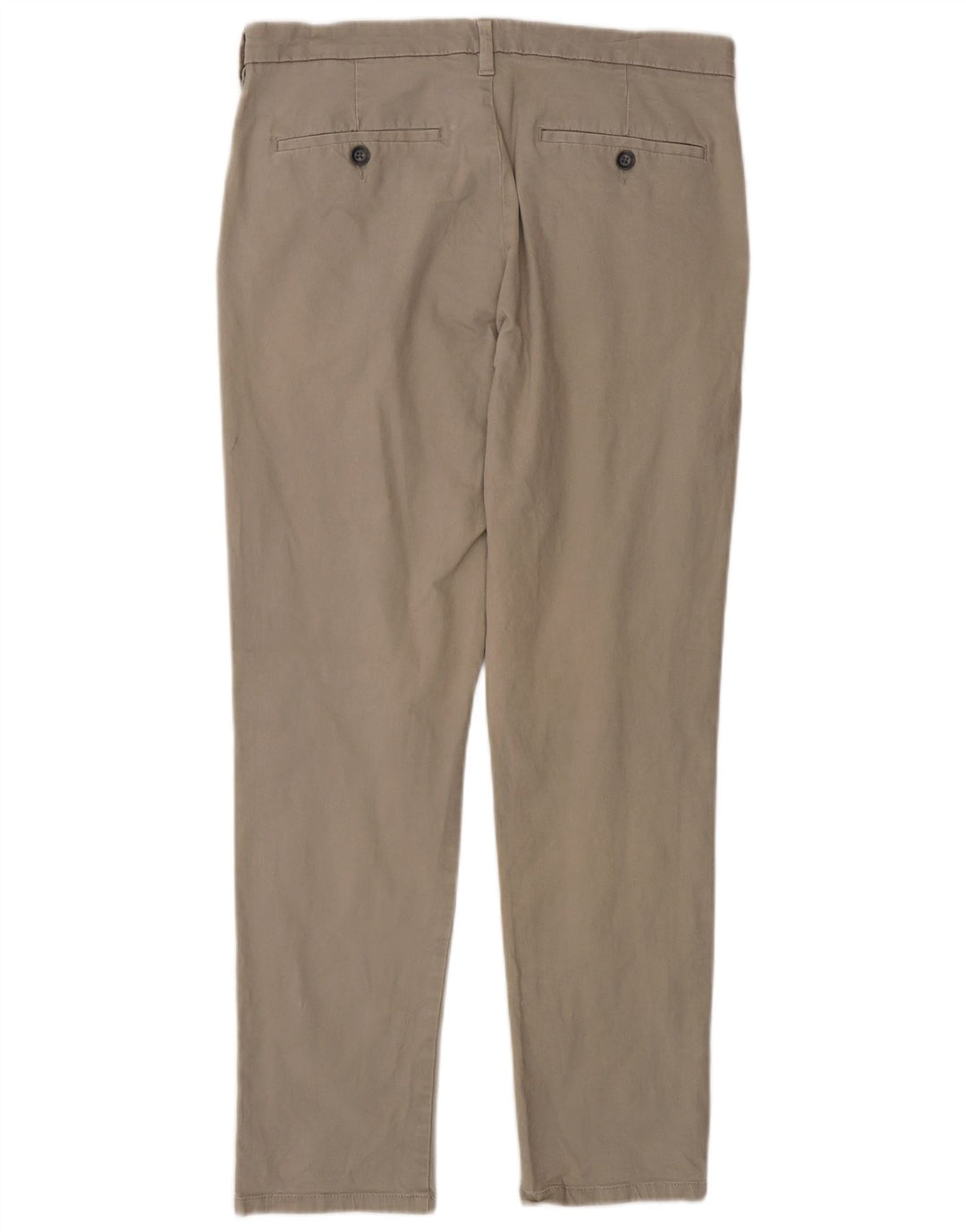 Marks & Spencer Slim Chino-Hose für Herren, W32, L29, graue Baumwolle