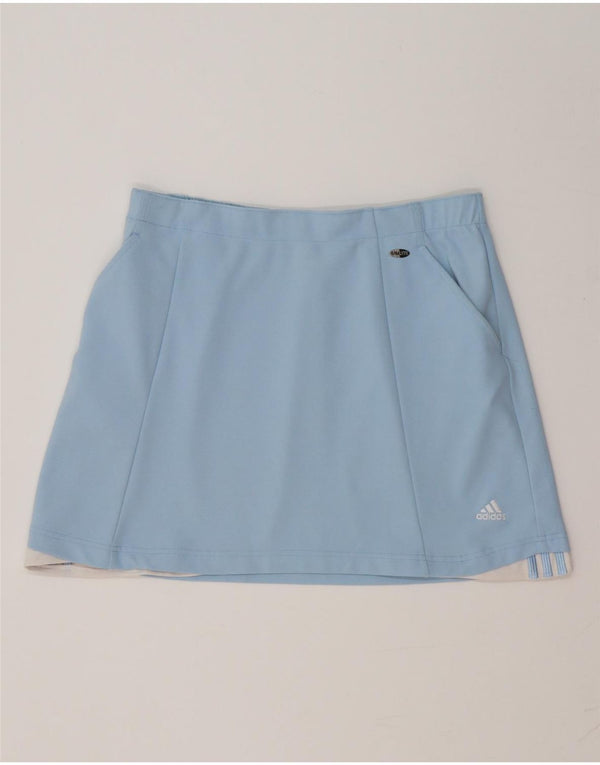 Adidas Damen Climalite Tennisrock UK 16 Large Blau Polyester